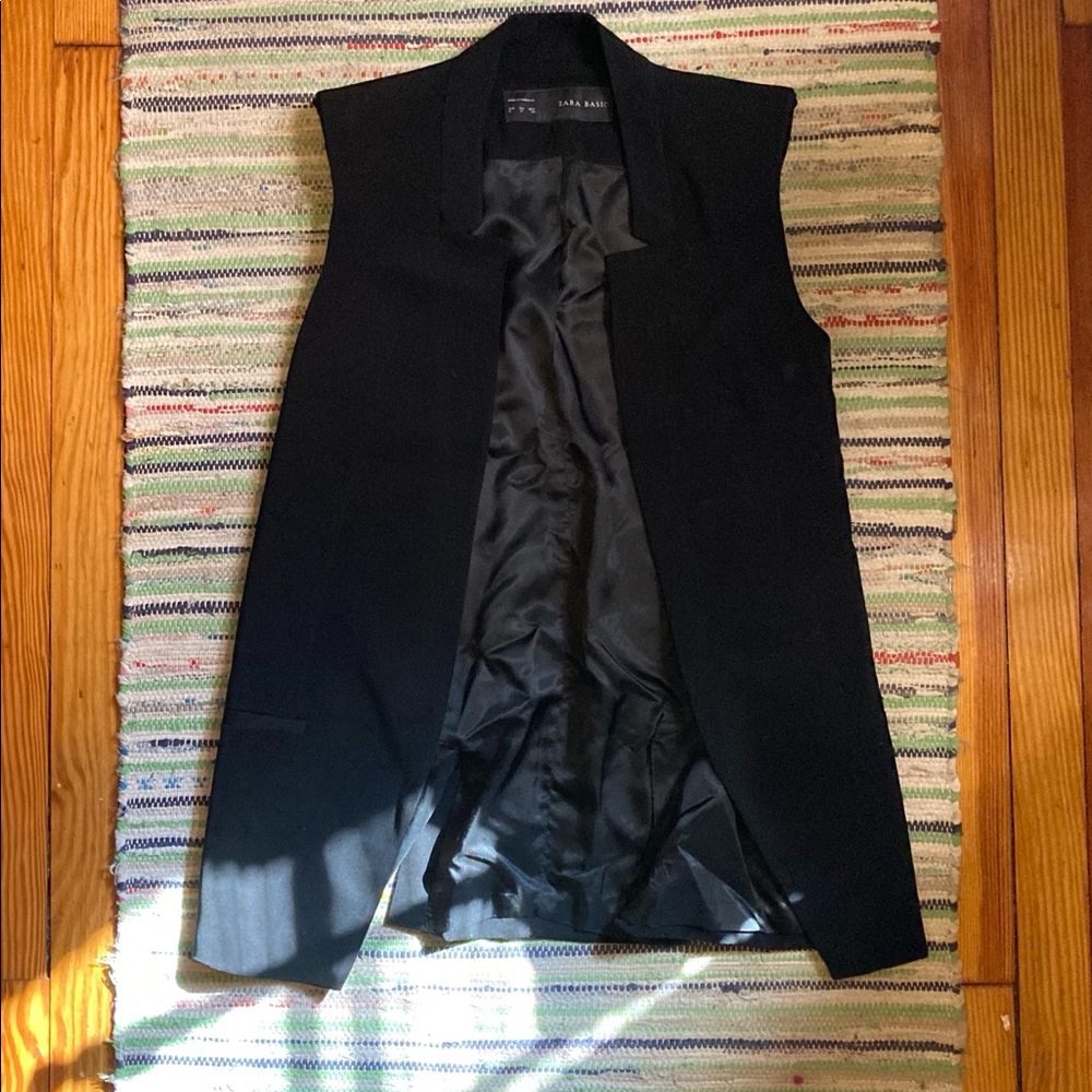Zara Basic Lined Tuxedo Vest